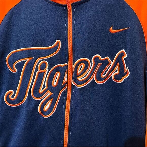 Nike Detroit Tigers Men's Varsity Style Jacket Size L Multicolor Full Zip MLB - Picture 3 of 5